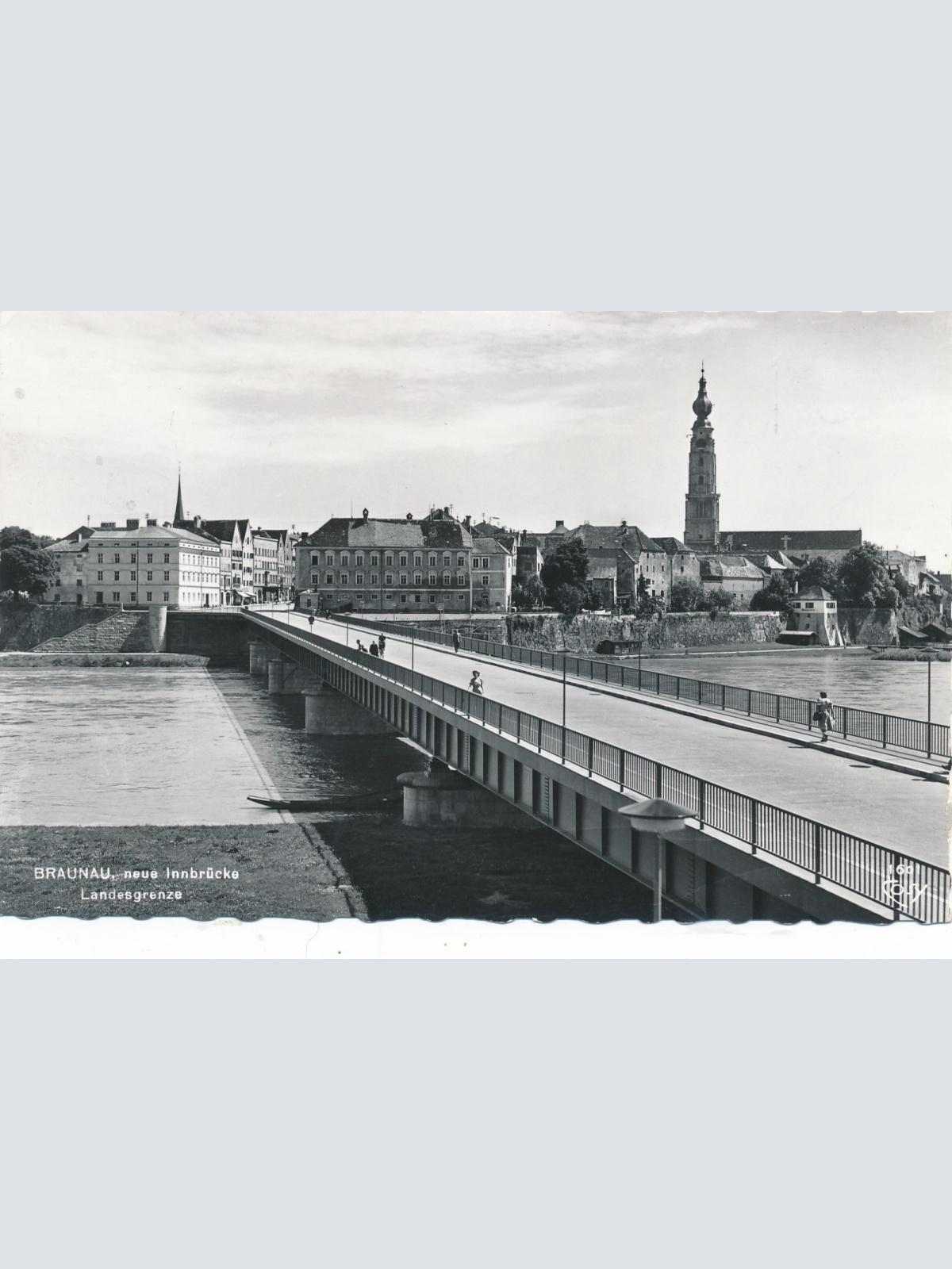 AK aus Braunau neue Innbrücke Oberösterreich Ansichtskarte (15080)