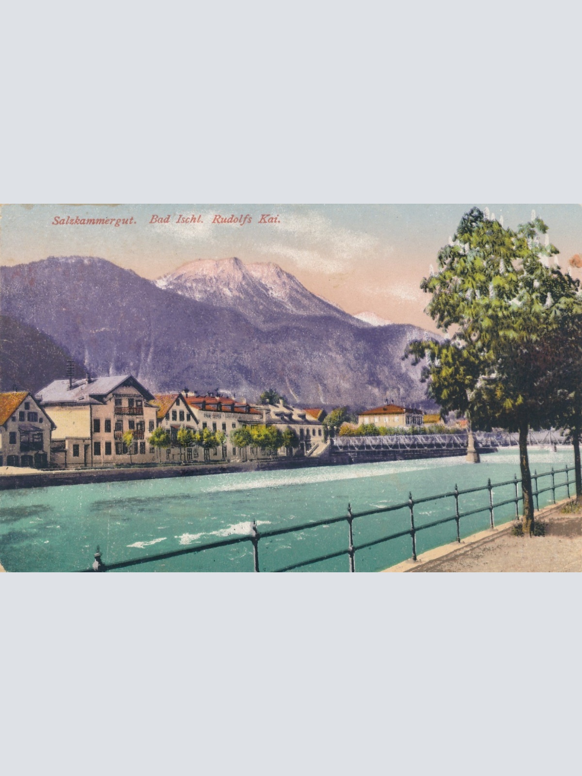 AK aus Bad Ischl Rudolfs Kai Oberösterreich Ansichtskarte (15091)