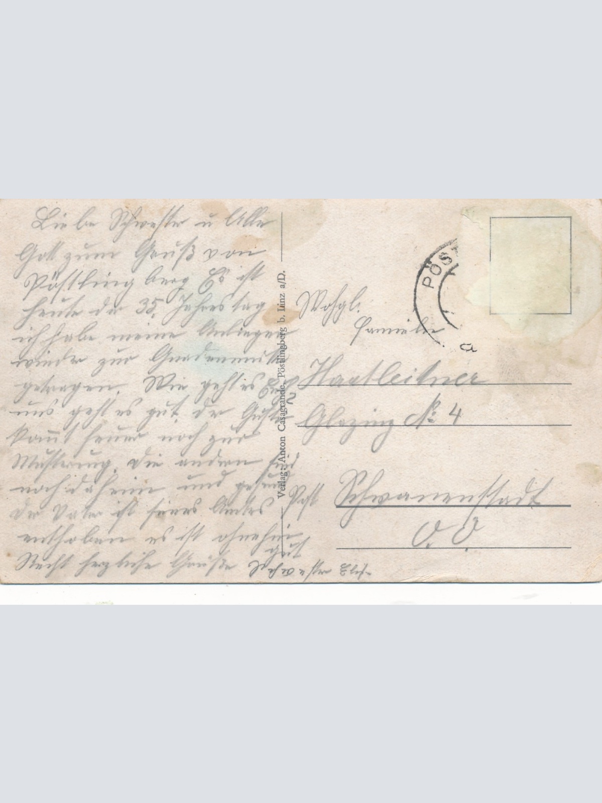 AK aus Linz an der Doanu Pöstlingberg Oberösterreich Ansichtskarte (15096)