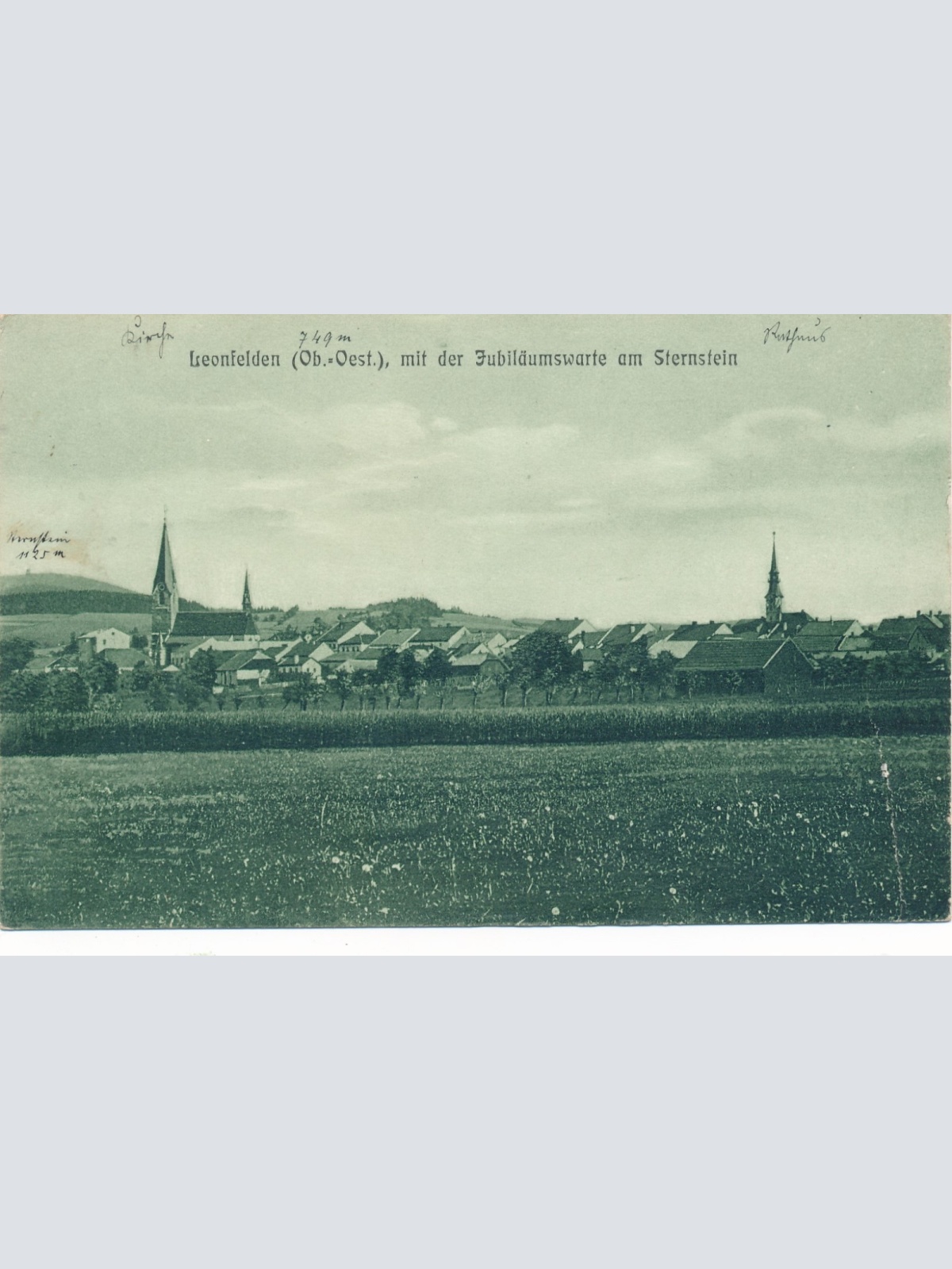 AK aus Leonfelden mit Jubiläumswarte Oberösterreich Ansichtskarte (15160)