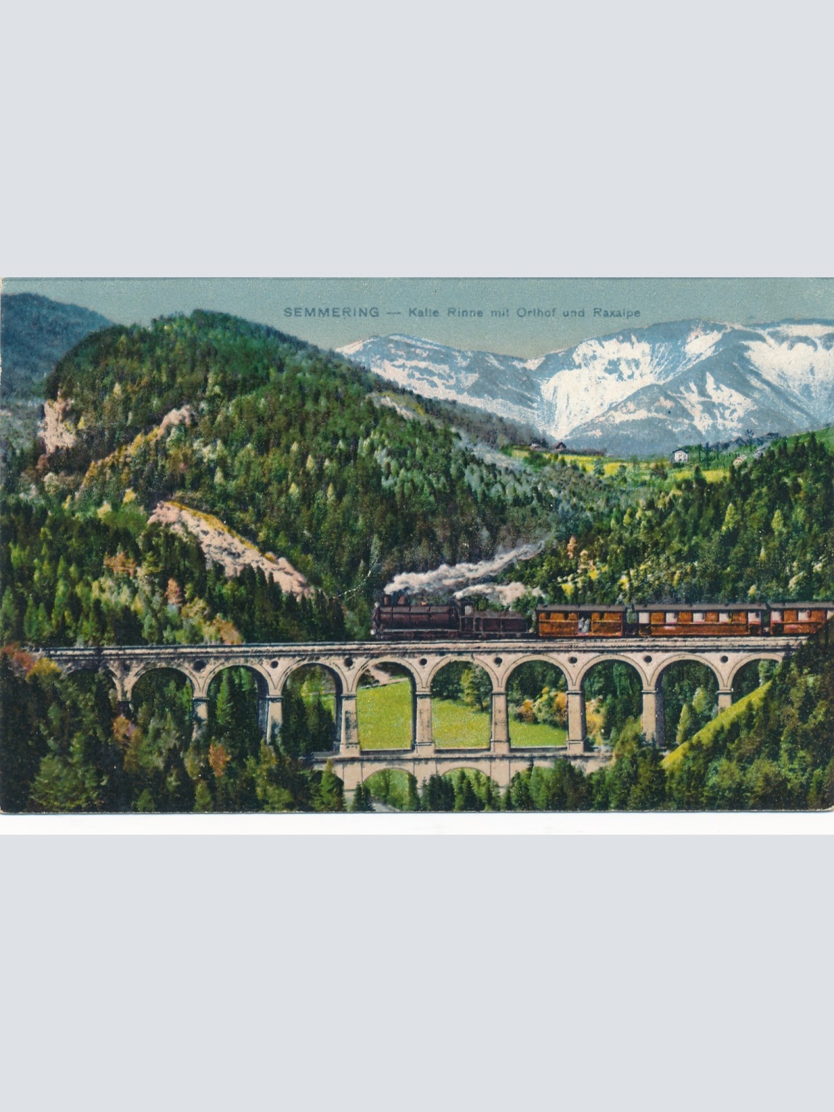 AK aus Semmering Kalte Rinne mit Orthof Niederösterreich Ansichtskarte (14893)