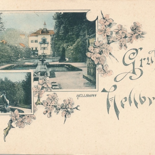 AK gruß aus Hellbrunn - Salzburg Ansichtskarte (14934)