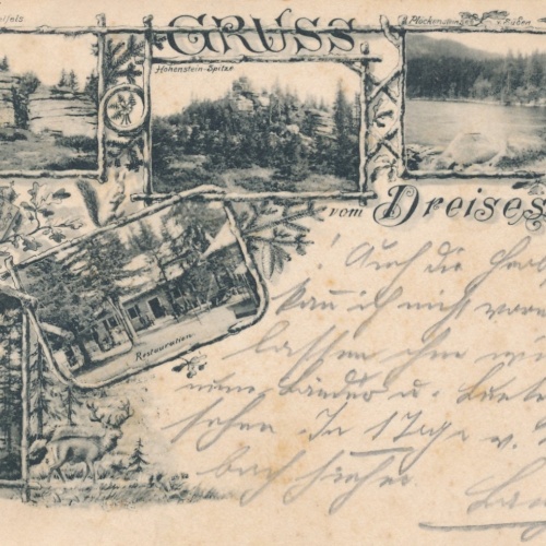 AK gruss vom Dreisessel Bayern Ansichtskarte (14926)