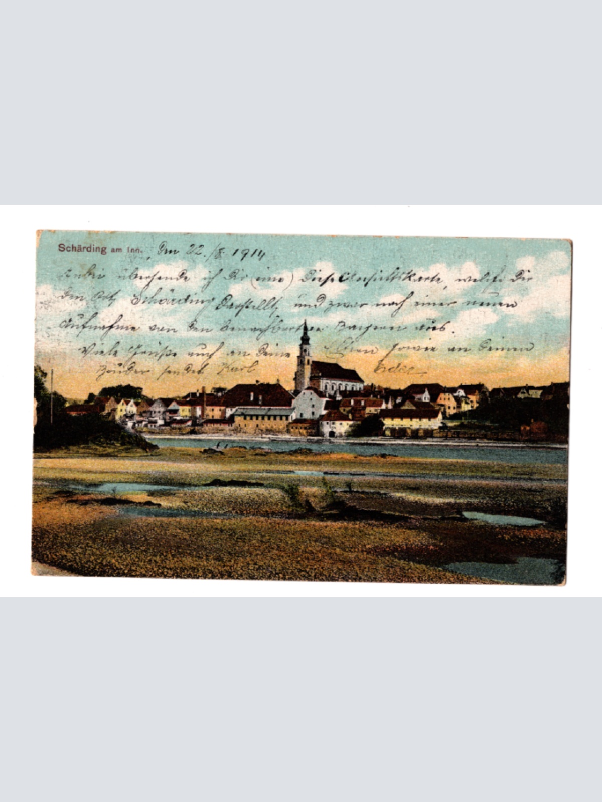 AK aus Schärding a. Inn, Oberösterreich Ansichtskarte (F411)