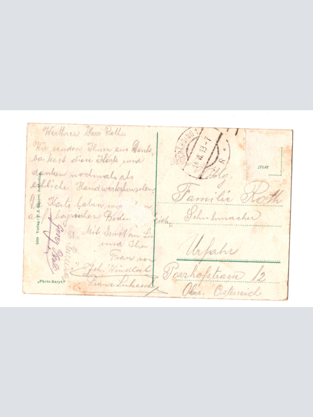 AK aus Schärding, Oberösterreich Ansichtskarte (F412)