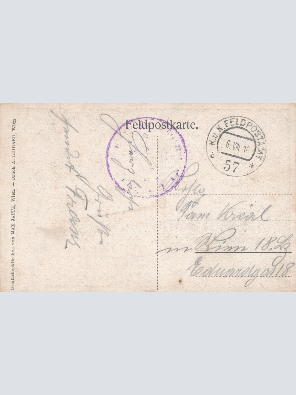 AK Soldaten in der Unterkunft Feldpost Nr. 57  Militaria Ansichtskarte (14973)