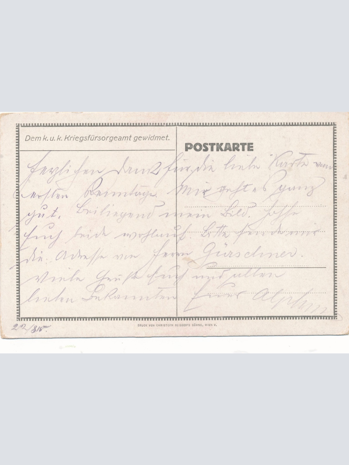 AK vom Erzherzog Eugen Militaria Ansichtskarte (14974)