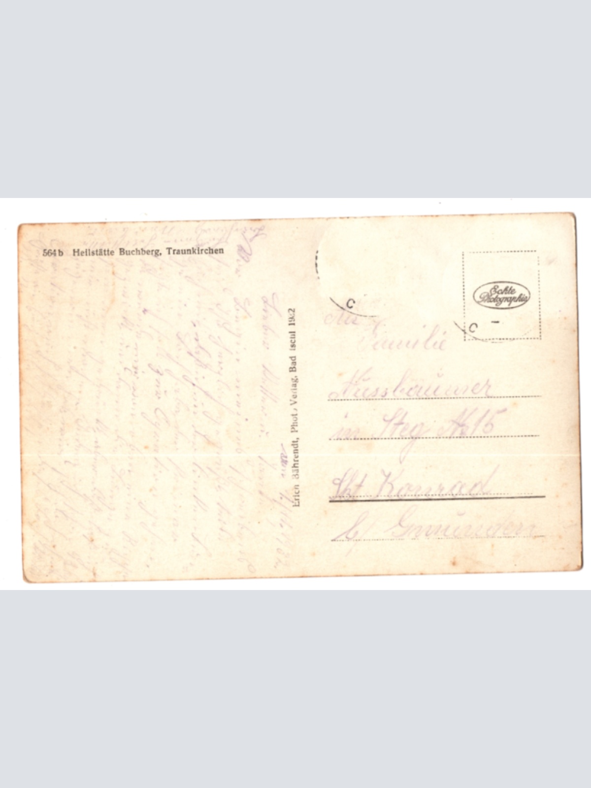 AK aus Traunkirchen, Oberösterreich (F427)