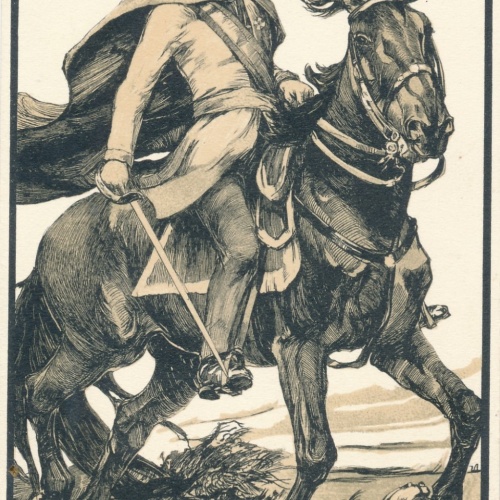 AK vom Fürst Schwarzenberg auf dem Pferd Ansichtskarte (15870)