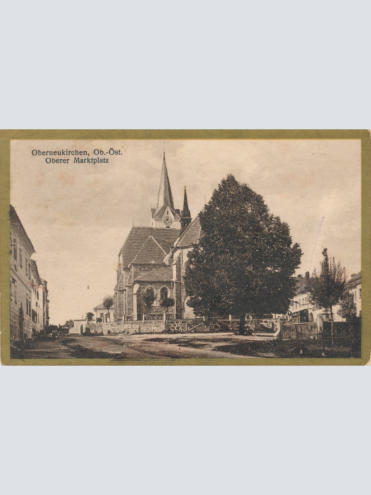 AK aus Oberneukirchen Oberer Marktplatz Oberösterreich Ansichtskarte (15849)