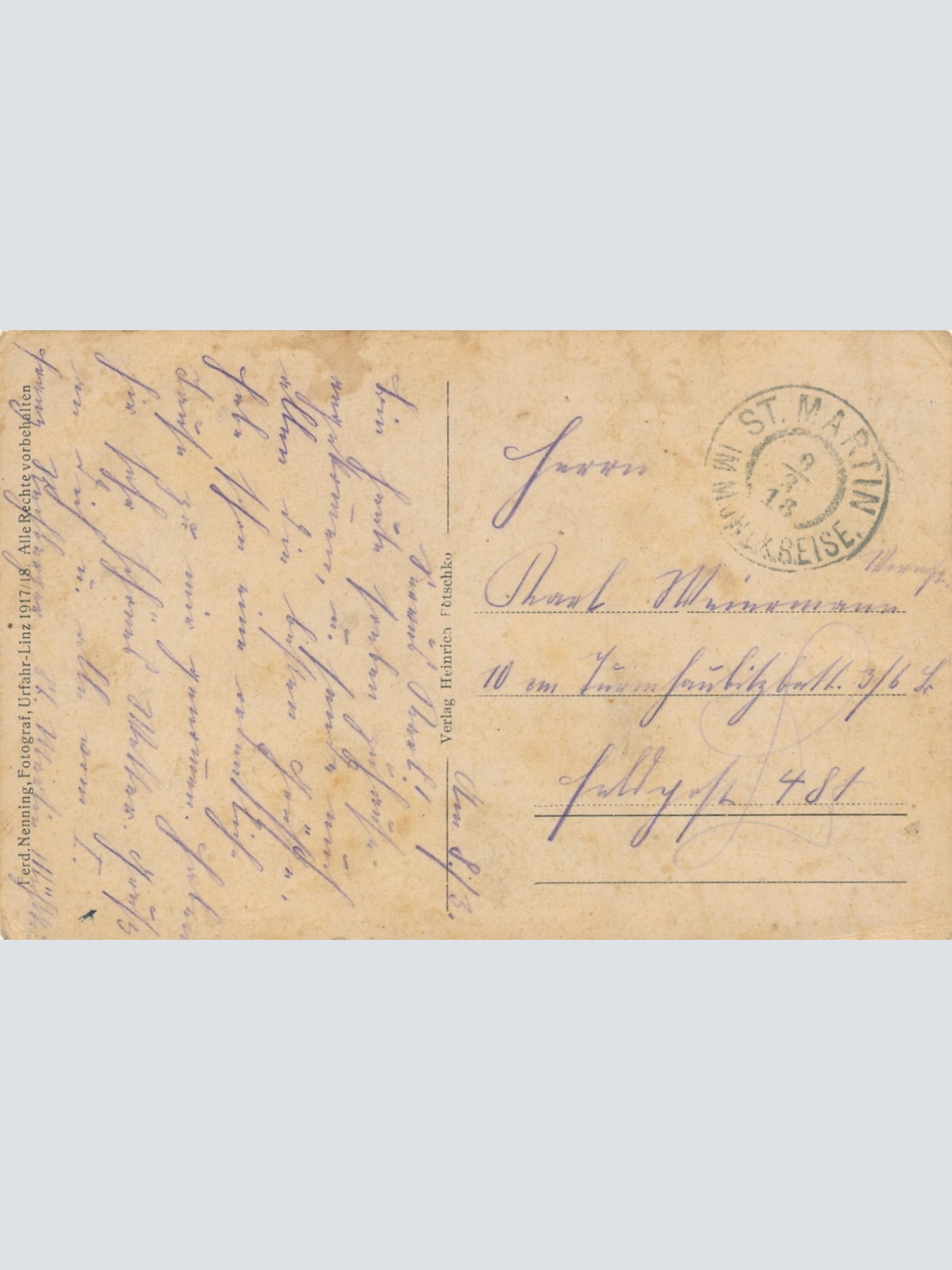 AK aus St. Martin mit Gasthäuser Oberösterreich Ansichtskarte (15031)