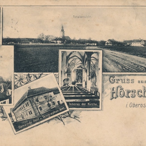 AK gruss aus Hörsching Mehrbildkarte Oberösterreich Ansichtskarte (15101)