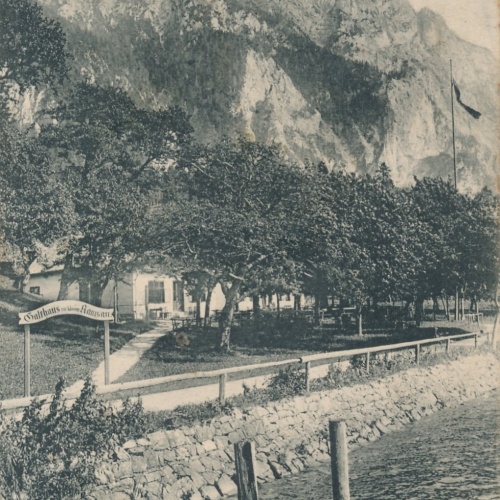 AK vom Gasthaus zur kleinen Ramsau am Traunsee Oberöst. Ansichtskarte (15048)