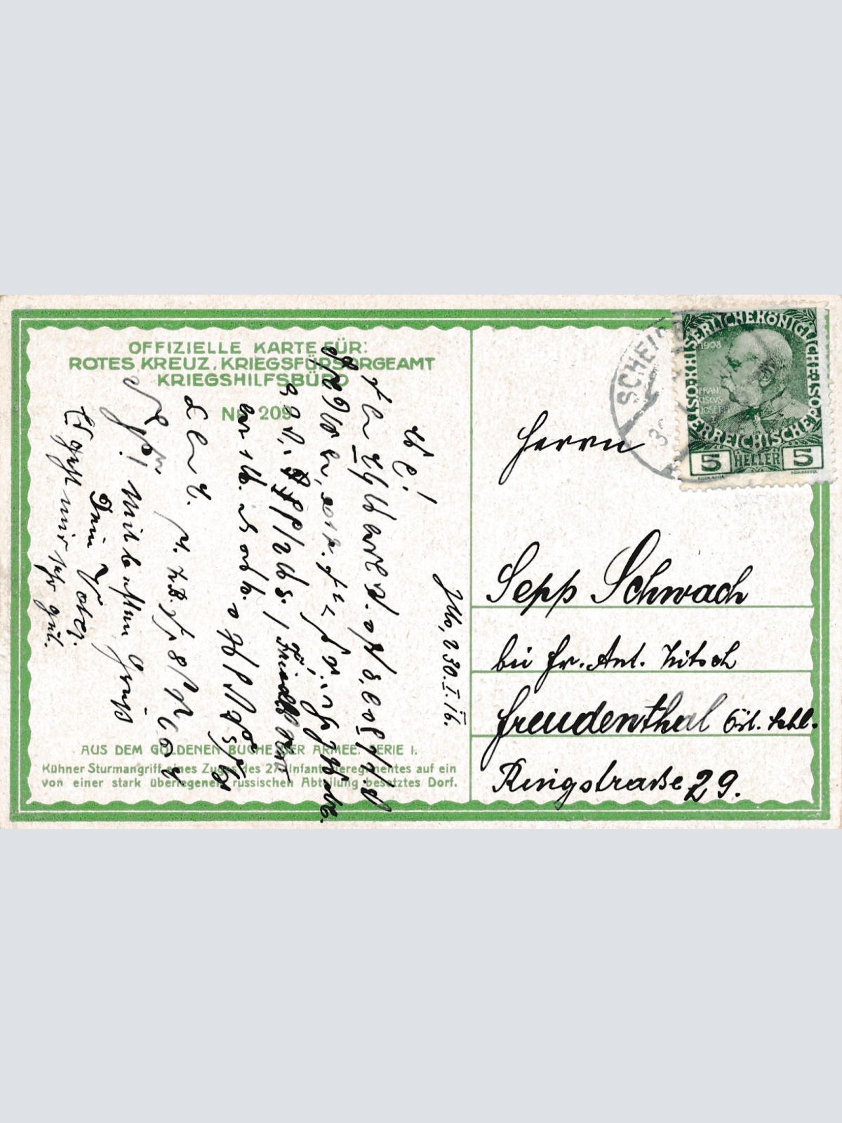 AK Militaria Kühner Sturmangriff eines Zuges des 27. Infanterie Reg. (16022)