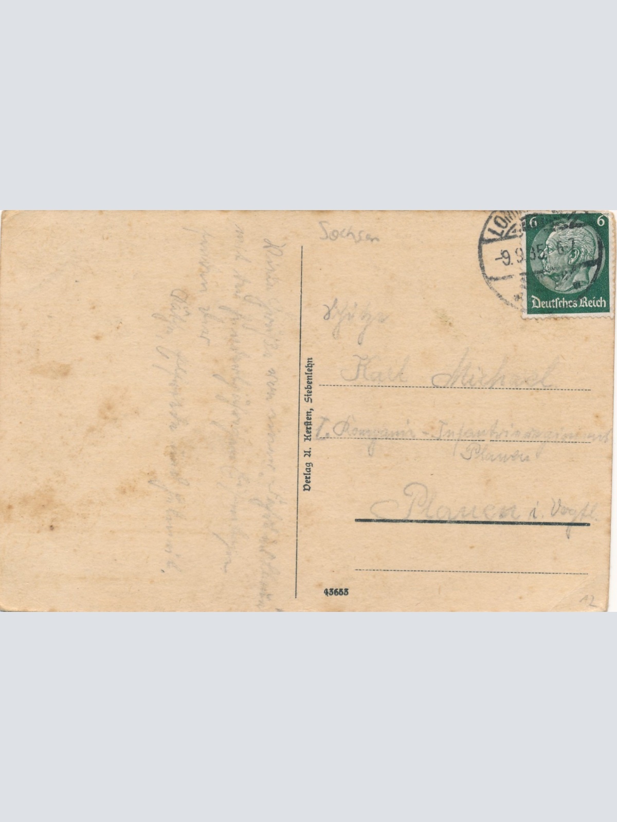 AK vom Gasthof zu Reinsberg Amtsh. Meißen Sachsen Ansichtskarte (15863)