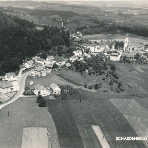 AK aus Schardenberg Luftbild Oberösterreich Ansichtskarte (15840)