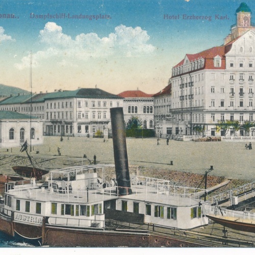 AK aus Linz an der Donau mit Dampfer Austri Oberösterreich Ansichtskarte (15270)