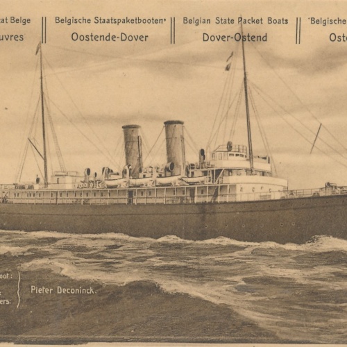 AK Belgischer Staats Postdampfer Ostende Dover Ansichtskarte (15941)