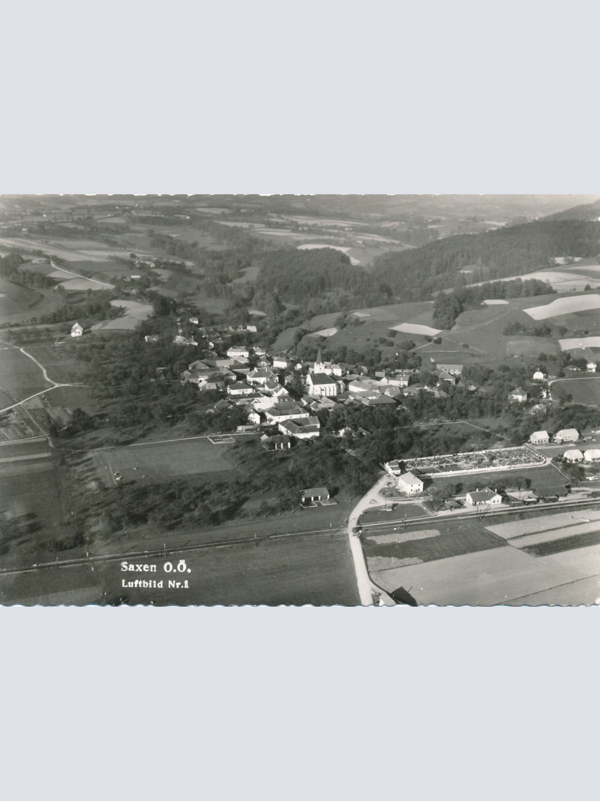 AK aus Saxen Luftbild Nr. 1 Oberösterreich Ansichtskarte (15839)