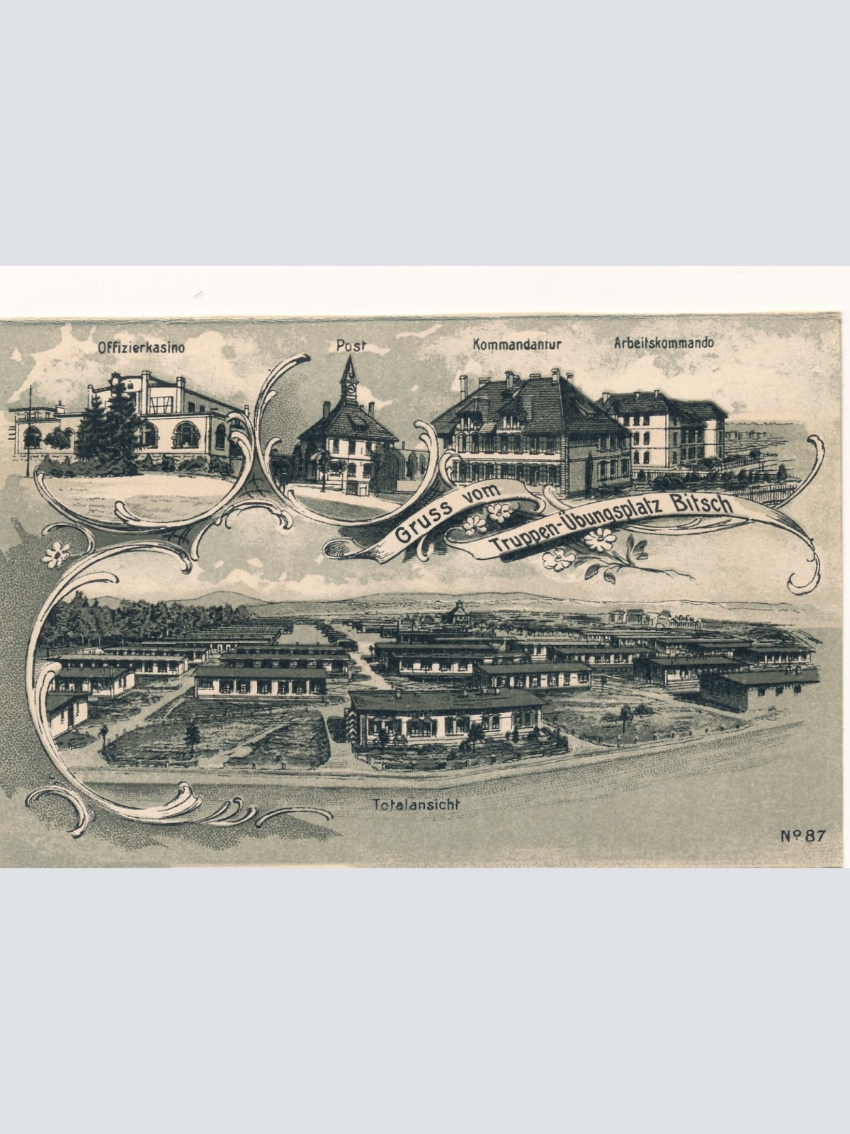 AK aus Bitsch Lothringen Truppenübungsplatz Ansichtskarte (15121)