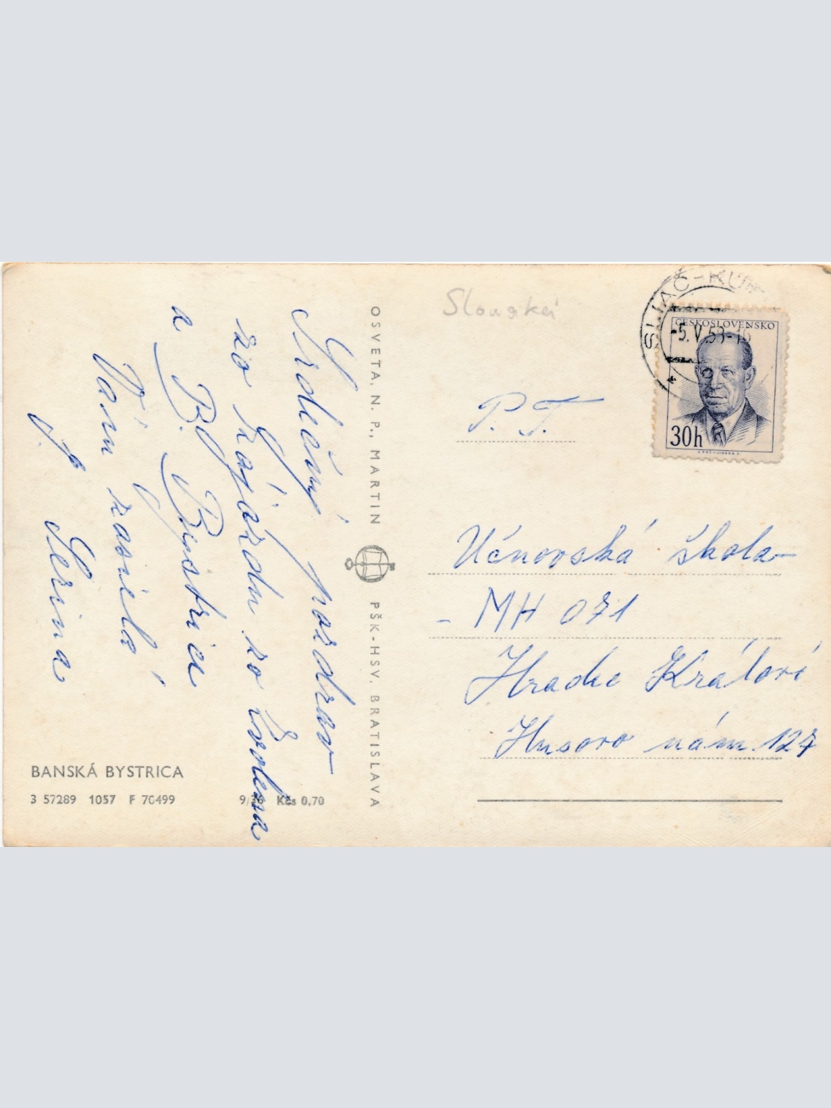AK aus Banska Bystrica Slowakei Ansichtskarte (15970)