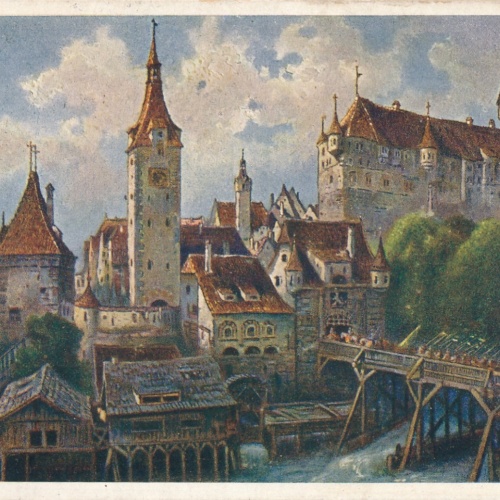 AK aus Steyr die Alt Stadt 1584 Ansichtskarte (15882)