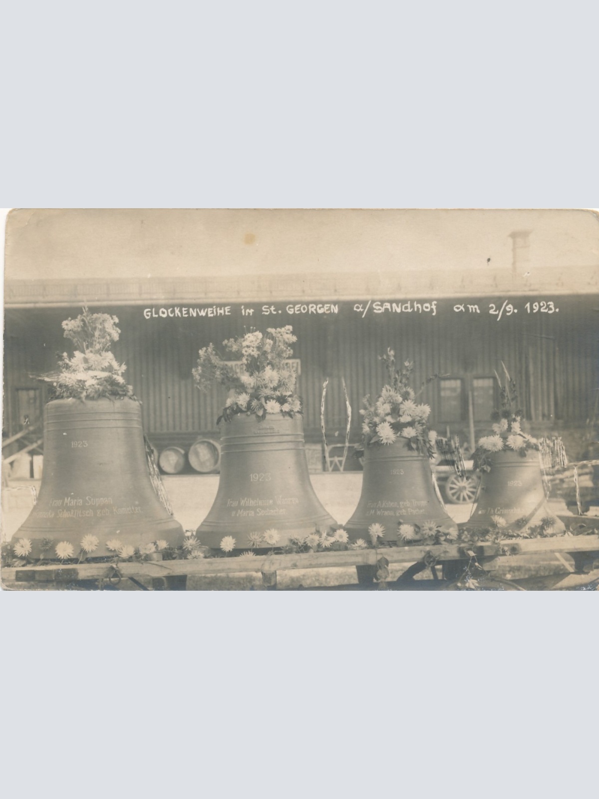 AK aus St. Georgen a/ Sandhof 1923 Glockenweihe Kärnten Ansichtskarte (15705)
