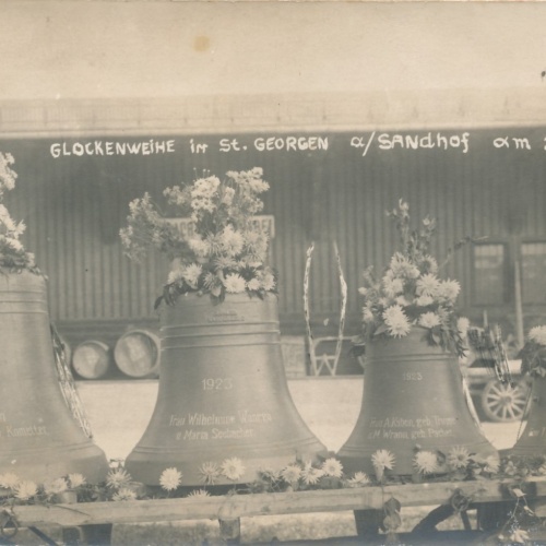 AK aus St. Georgen a/ Sandhof 1923 Glockenweihe Kärnten Ansichtskarte (15705)