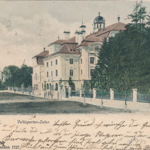 AK aus Linz an der Donau Volksgarten Salon Oberösterreich Ansichtskarte (15654)