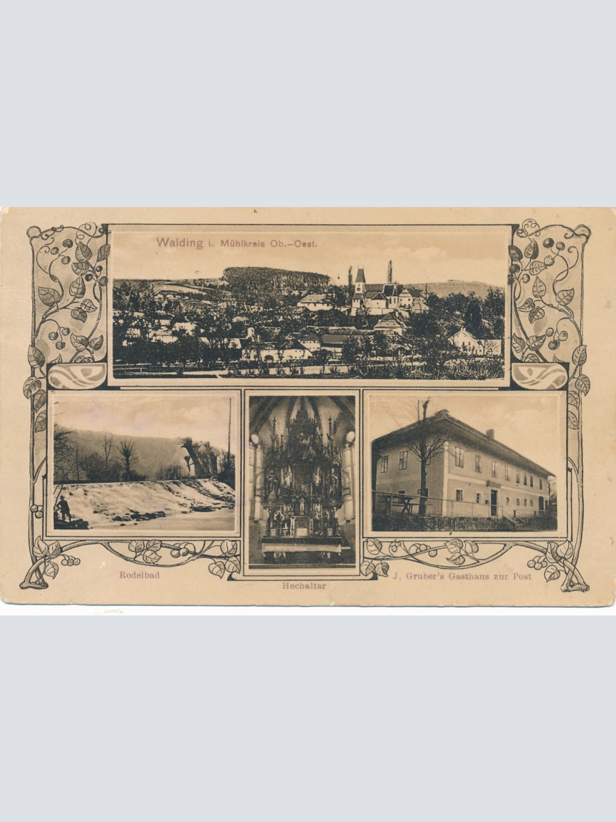 AK aus Walding Mehrbildkarte OÖ Ansichtskarte (15609)