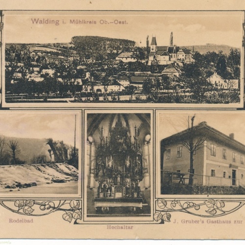 AK aus Walding Mehrbildkarte OÖ Ansichtskarte (15609)