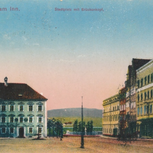 AK aus Braunau am Inn Stadtplatz Oberösterreich Ansichtskarte (15900)