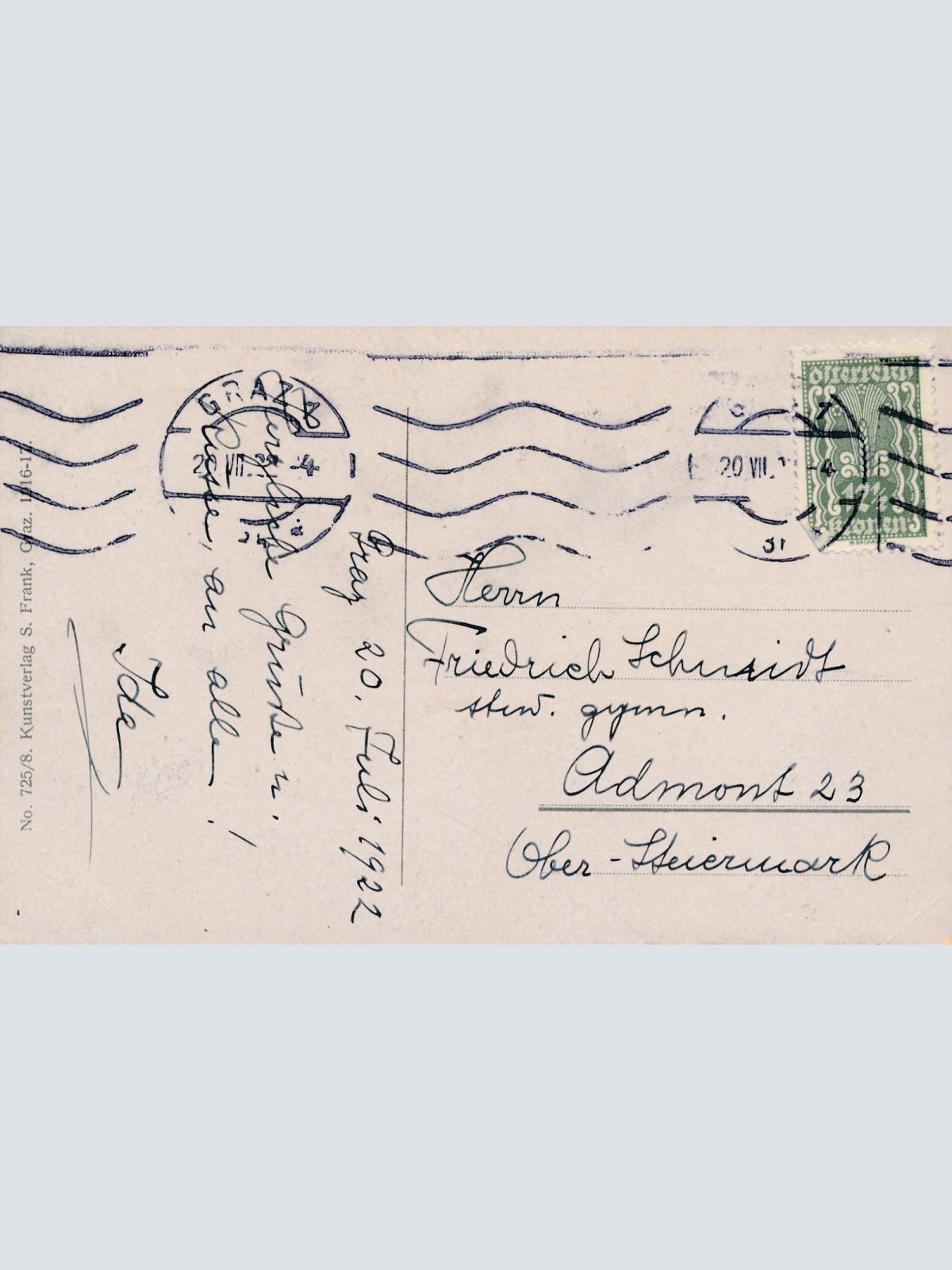 AK aus Graz Schlossberg Steiermark Ansichtskarte (15897)