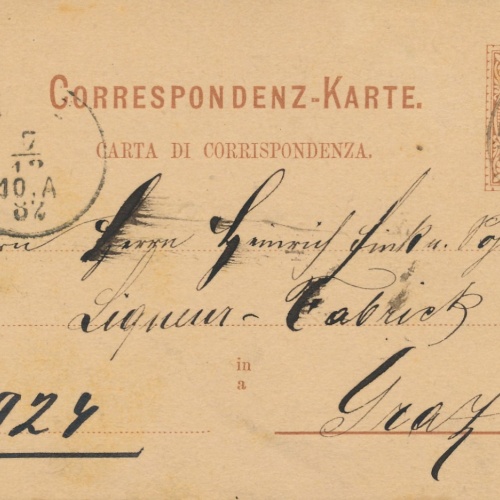 2 Kreuzer - Ganzsachen - Karte aus Welsberg (16223)