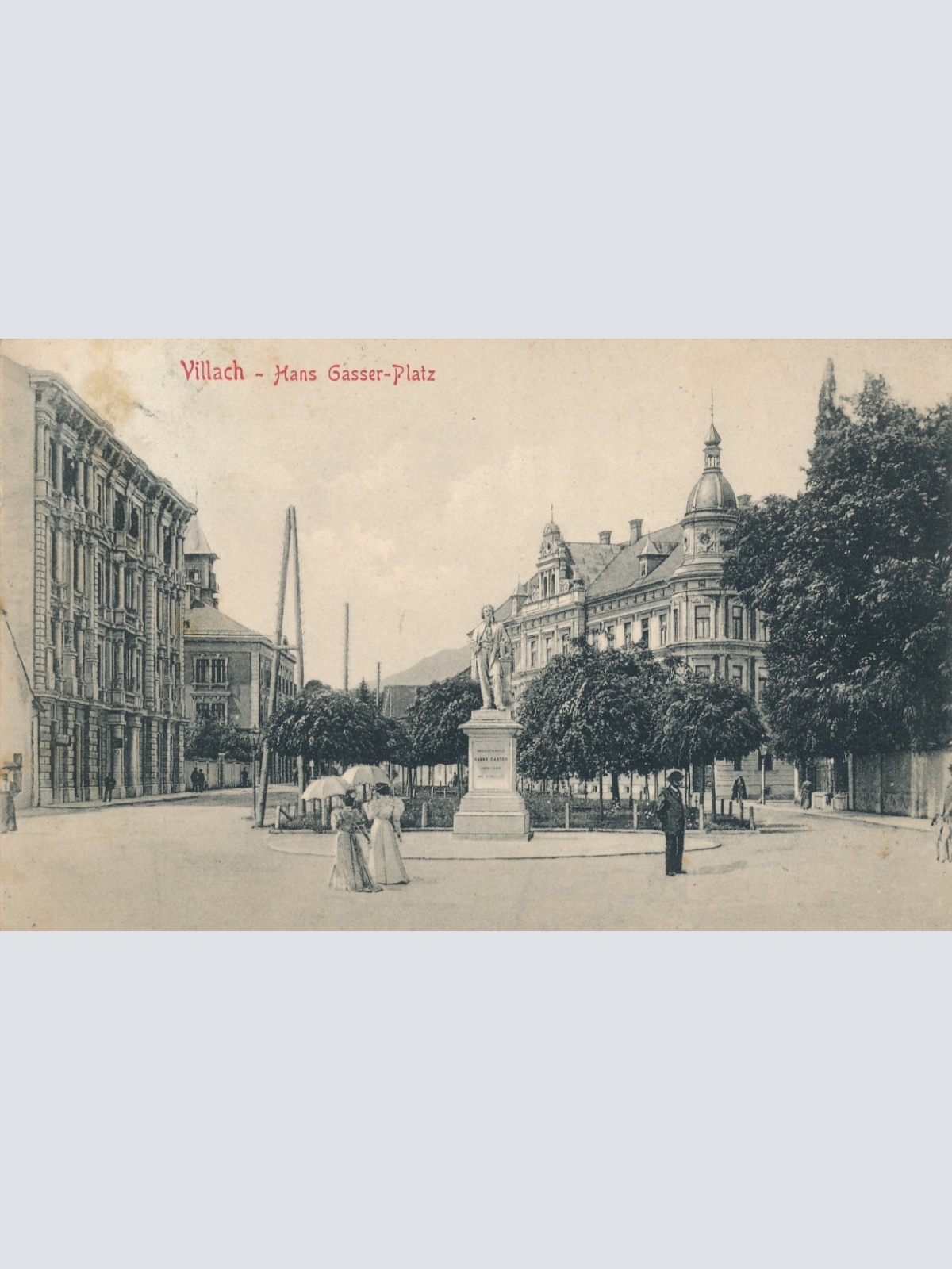 AK aus Villach Hans Gasser Platz Kärnten Ansichtskarte (16057)