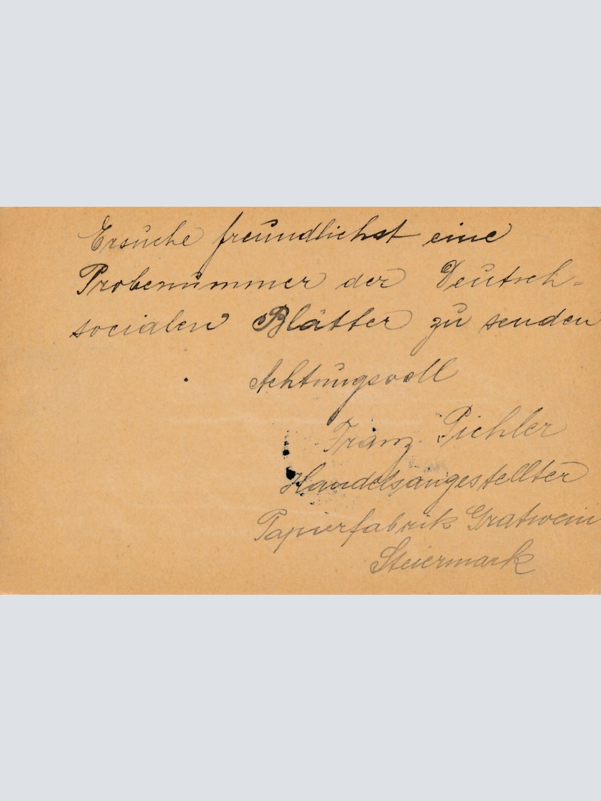 5 Heller Ganzsachen - Karte aus St. Stefan (16205)