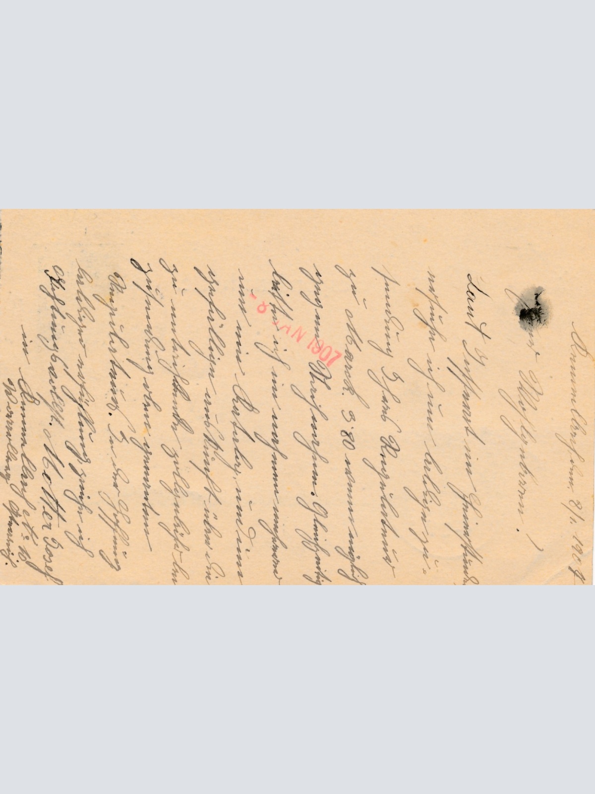 5 Heller Ganzsachen - Karte 1904 aus Kennelbach (16201)