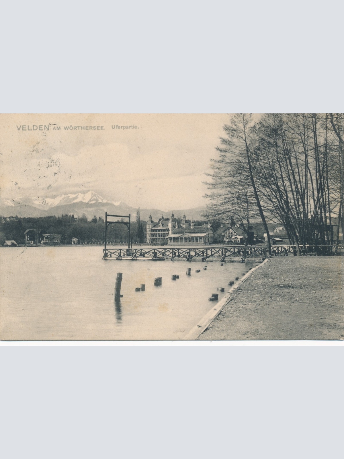 AK aus Velden am Wörthersee Uferpartie Kärnten Ansichtskarte (16196)