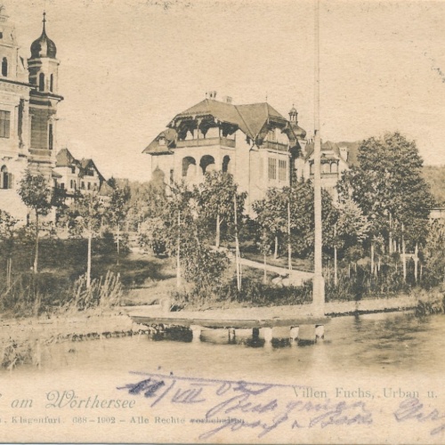 AK Pörtschach am Wörthersee Villen Fuschs Kärnten Ansichtskarte (16043)