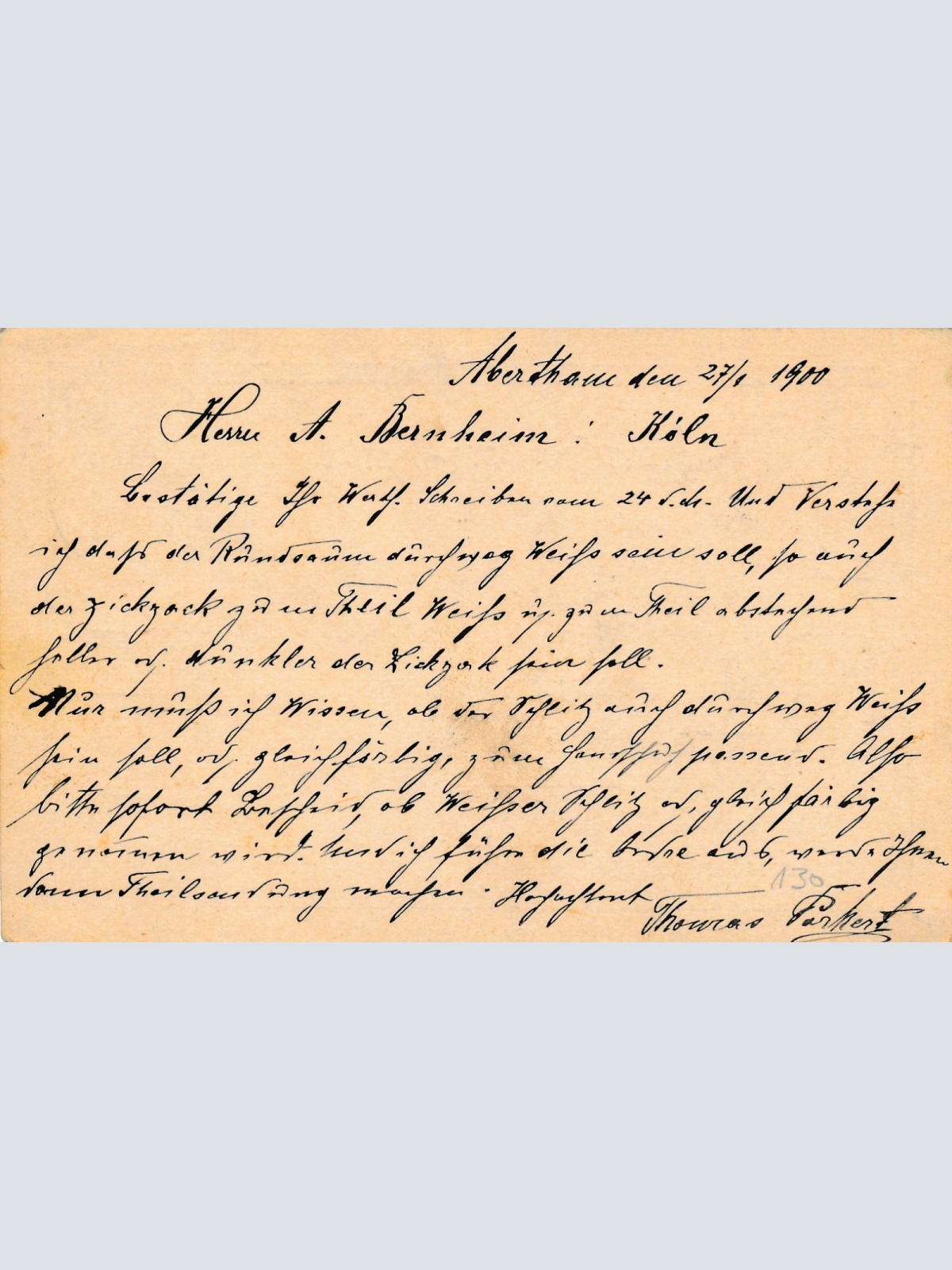 5 Heller Ganzsachen - Karte aus Abertham (16286)