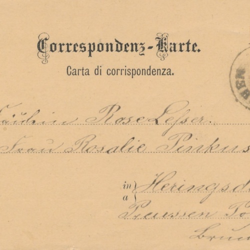 2 Kreuzer Ganzsachen - Karte aus Innichen (16281)