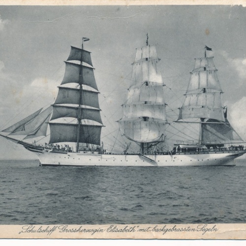 AK vom Schulschiff Grossherzogin Elisabeth Ansichtskarte (16247)