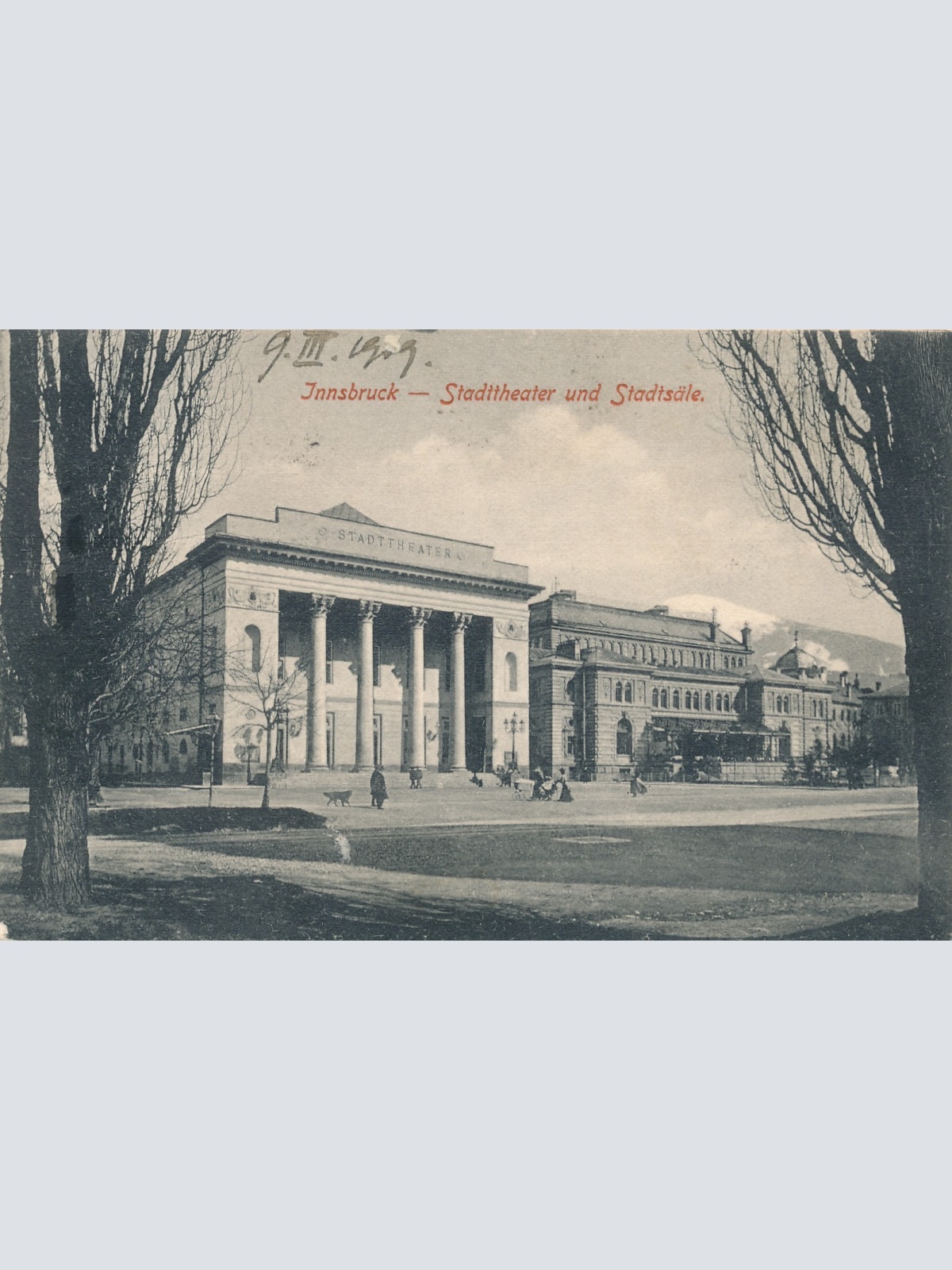 AK aus Innsbruck Stadttheater und Stadtsäle Tirol Ansichtskarte (16096)