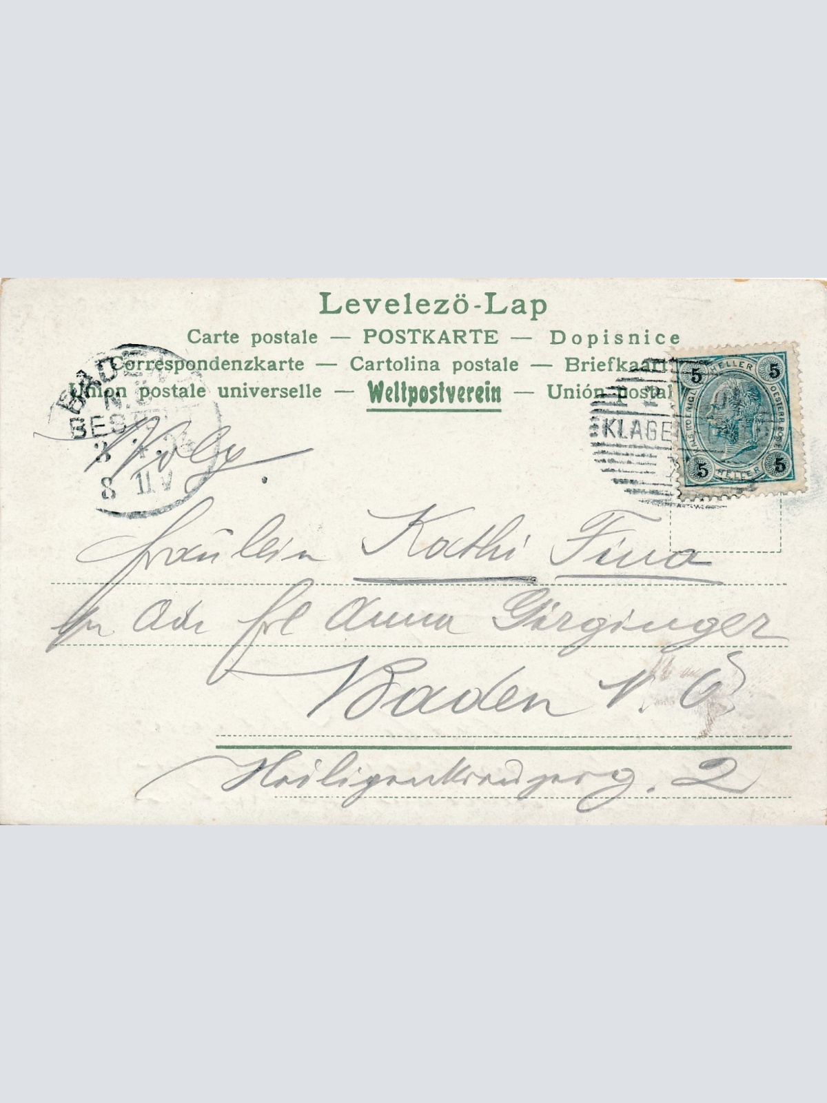 Glückwunschkarte Fröhliche Ostern Kücken mit Kleidung (15982)