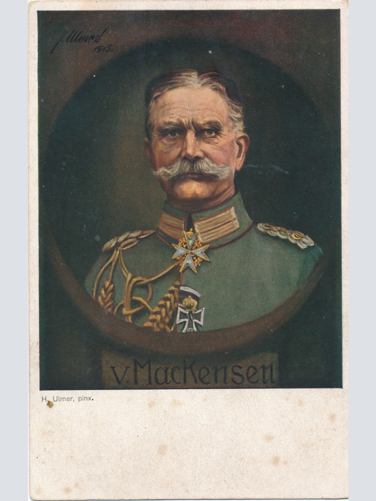 AK Militaria V. Mackensen Ansichtskarte (15950)