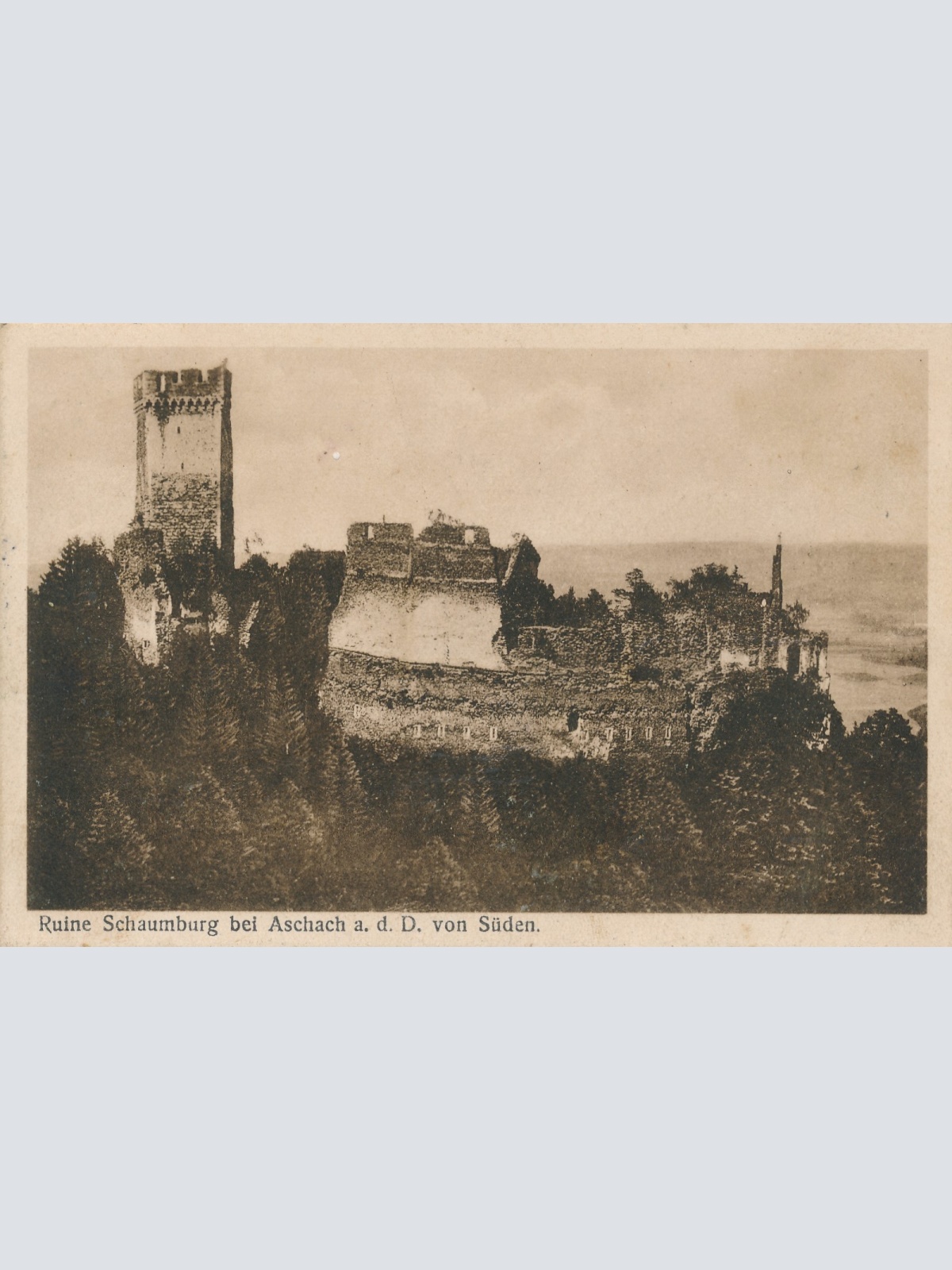 AK von der Ruine Schaumburg bei Aschach Oberösterreich Ansichtskarte (15692)