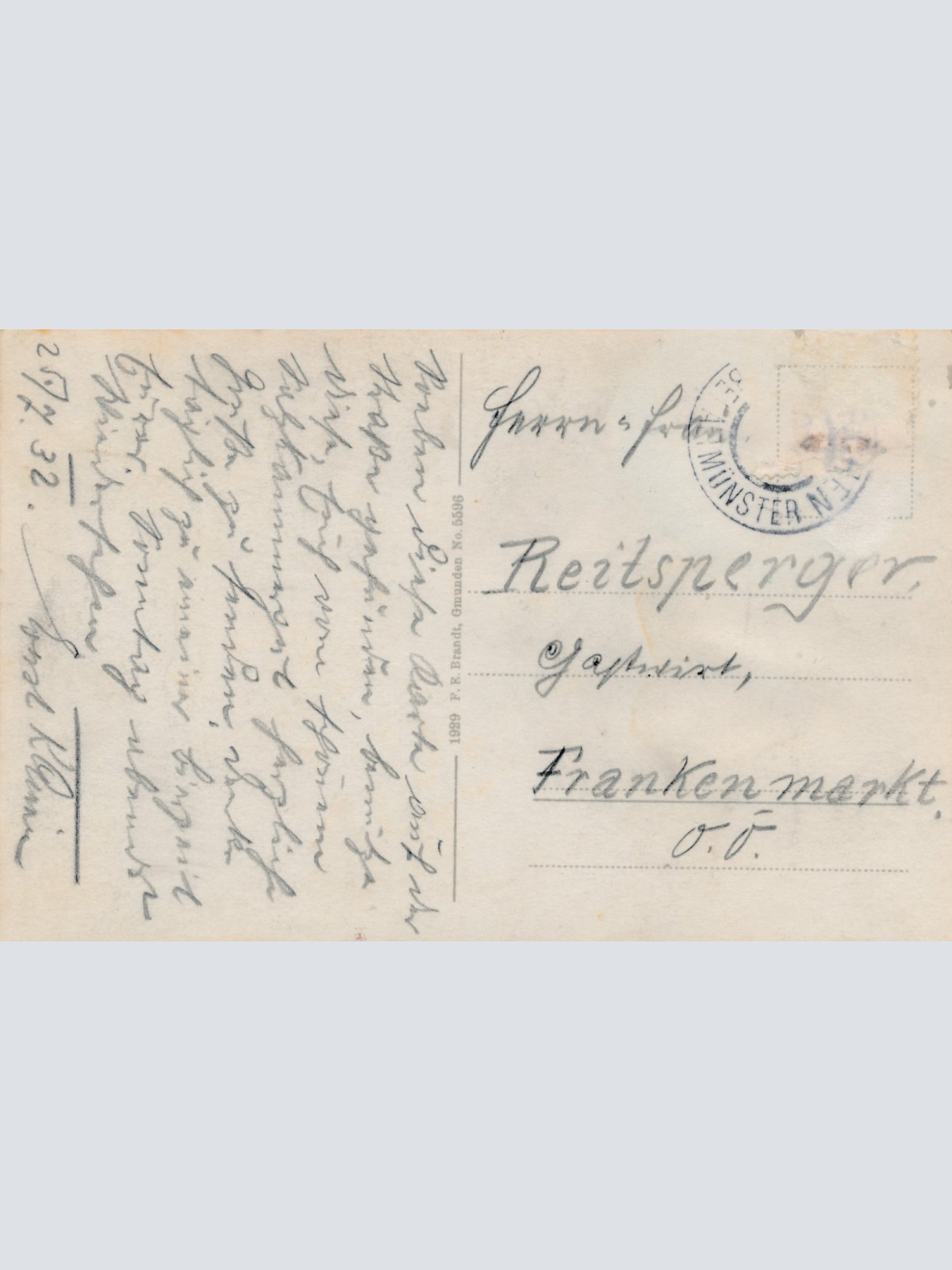 AK aus Gmunden Franzl im Holz Oberösterreich Ansichtskarte (15697)