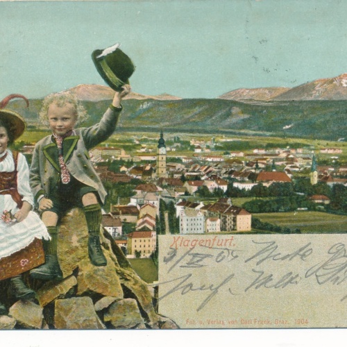 AK aus Klagenfurt mit Kinder Kärnten Ansichtskarte (16054)
