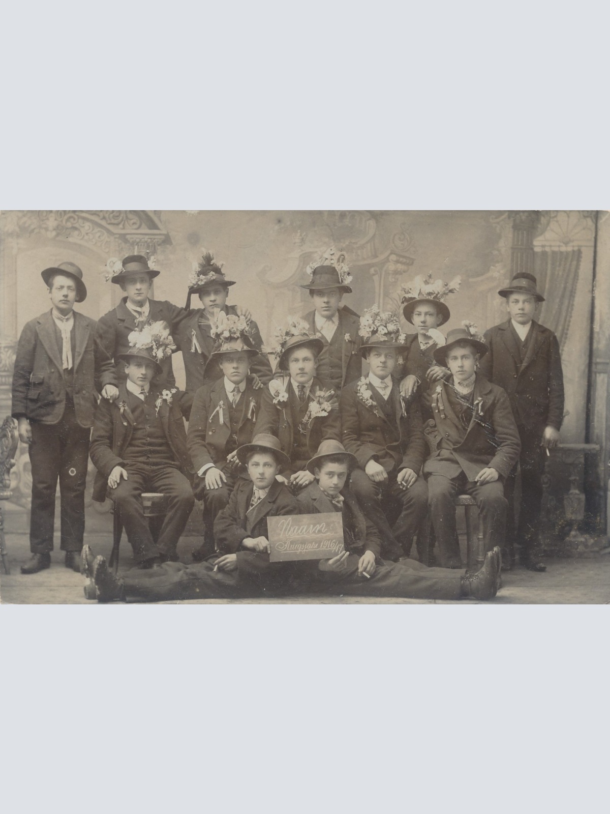 AK Annodazumals von Männer Kriegsjahr 1916 / 17 Ansichtskarte (15755)