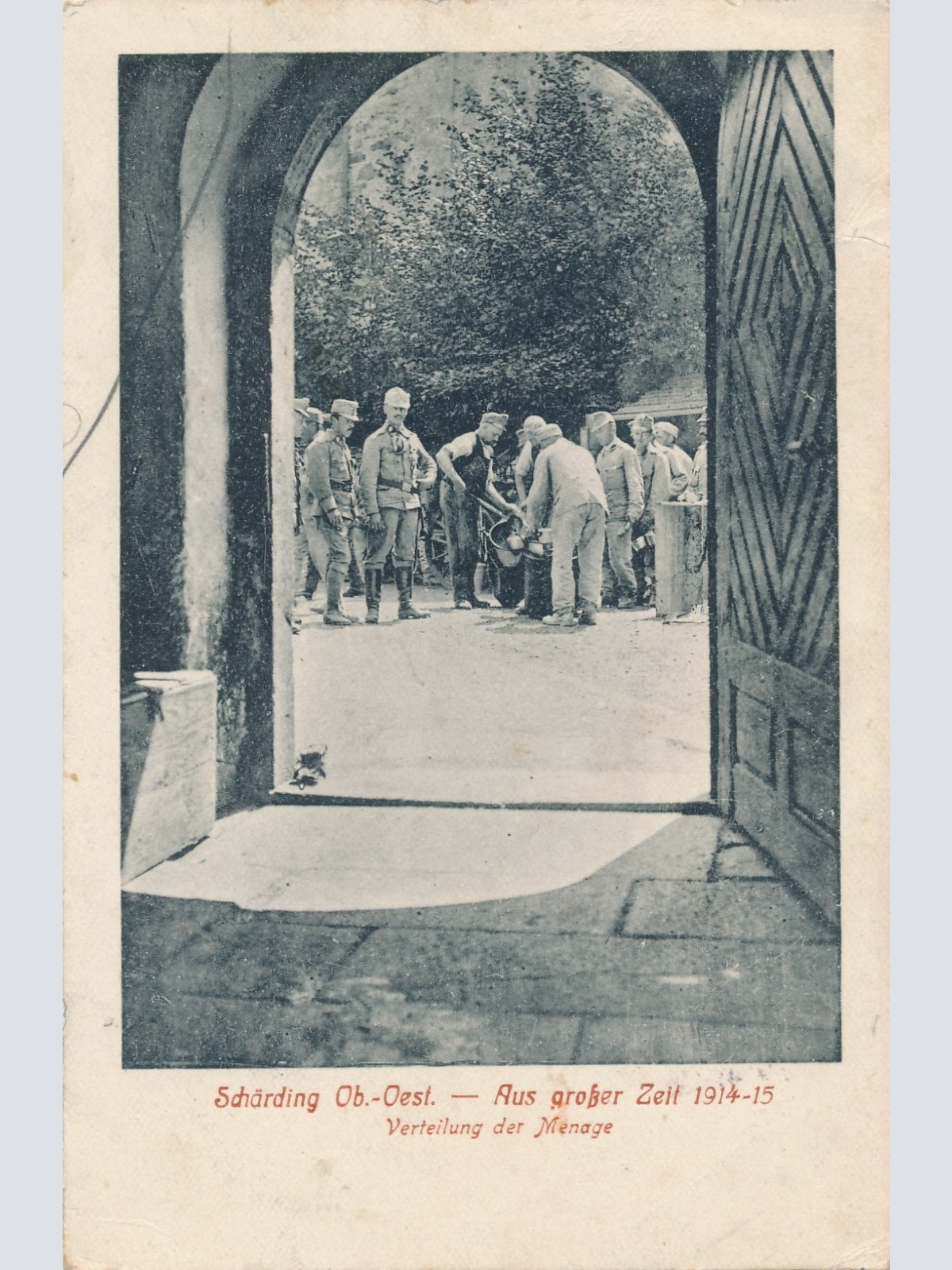 AK SChärding aus großer Zeit 1914 - 1915 Oberösterreich Ansichtskarte (15458)